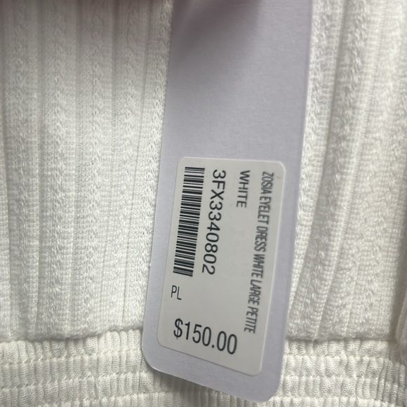 NWT SOFT SURROUNDING MIDI EYELET WHITE DRESS gorgeous - Picture 7 of 8